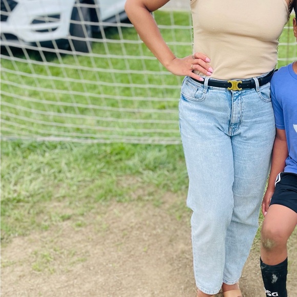 Zara Light Blue Stonewash Denim Jeans - Picture 4 of 4